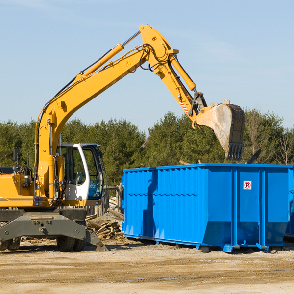 are there any restrictions on where a residential dumpster can be placed in Hayes Virginia